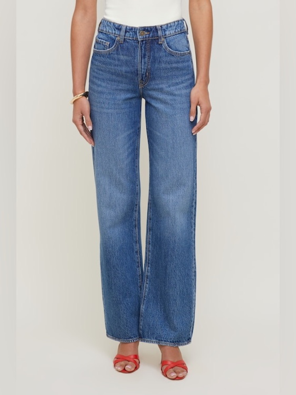 New Heidi High Rise Wide Leg Jeans size 14